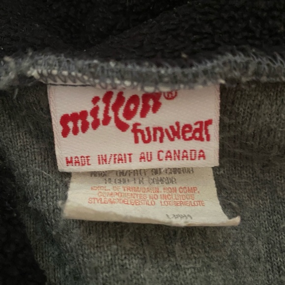 Milton Fun Wear Vest  Unisex S Fleece Nature Wolf Print Vintage 90s - Picture 2 of 12